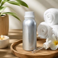 Bouteille en aluminium argenté mat de 250 ml avec bouchon blanc et bouchon intérieur, diffuseur de parfum, flacon cosmétique ou chimique