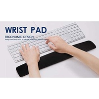 Penyangga Pergelangan Tangan Keyboard Silikon Gel Custom Warna Hitam Laris Manis