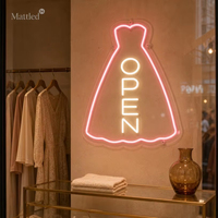 Enseigne néon LED « Ouvert » pour magasin de vêtements, salon de beauté, salon de manucure, décoration de vitrine
