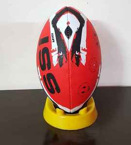 Official <b>Match</b> Rugby Ball Professional 4 Panel Design High Visibility Colors Ideal for Wet Weather Training and <b>Games</b> - Product Image 4