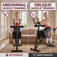 Appareil de fitness abdominal pliable pour femmes, équipement de musculation abdominale à domicile pour entraînement complet du tronc