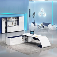Meja Kantor Eksekutif Modern KD43 Desain Modular Kayu Dapat Disesuaikan Furnitur Komersial Berkualitas Tinggi