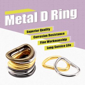 Argola D de Latão/Metal de 10mm e 38mm para Alça de Bolsa, Fivela D-Ring de Superfície Lisa para Bolsas, Coleiras de Cães e Peitorais - Product Image 3