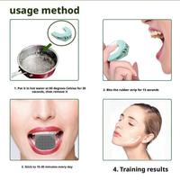Silicone U Forme Mâchoire Ligne Exerciseur Entraîneur Musculaire Visage Visage Cou Tonifiant Jawline Mâchoire Mâcher Double Menton Réducteur