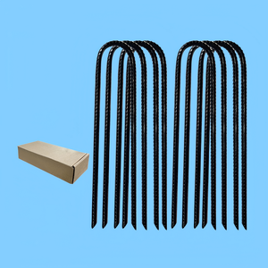 Piquets de tente en métal en forme de U pour le camping en extérieur, toutes saisons, utilisation DIY - Product Image 1