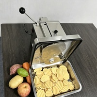 Machine à chips ondulées de table, petite taille, pour la découpe de légumes racineux et la préparation de snacks