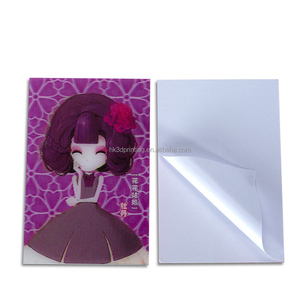 Lenticular Printing Factory PET Plastic Motion Effect Die Cut 3D Effect Lenticular <b>Sticker</b> <b>Sheet</b> - Product Image 6
