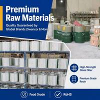 Réservoir en fibre de verre (FRP/GRP) à surface en gel enduit de filament, résistant aux acides et aux alcalis, certifié CE, pour le stockage de liquides chimiques