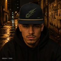 Casquette Trucker 5 Panneaux Vintage Personnalisée avec Broderie, Visière en Mousse et Filet, Style Urbain Chicano Côte Ouest, Vente en Gros