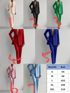 2024 da donna abito primavera moda Casual pendolare semplice abito da lavoro comodo donna - Product Image 3
