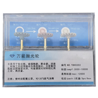 Kit de Ruedas de Pulido para Laboratorio Dental Multimaterial, Autoclavable, para Zirconia, Vidrio, Cerámica, Polímero, Resina Compuesta