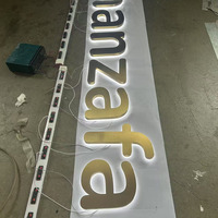 Lettres en relief LED personnalisées, enseigne rétroéclairée 3D, signalétique extérieure imperméable pour les devantures de magasins