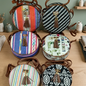 2021 Unisex Fashion <b>Large</b> Boho Macrame Pillow Handmade Woven Indian Style Flowers Cotton Lining Tassel <b>Bow</b> Zipper Handbags - Product Image 3