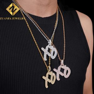 Colgante de Joyería Hip Hop Personalizado con Incrustaciones de Moissanita, Lerter XO VVS, Plata de Ley 925 - Product Image 6