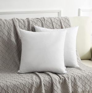 Modern Solid Back Decorative Down <strong>Feather</strong> Throw <strong>Pillow</strong> <strong>Inserts</strong> with 100% Cotton Cover - Product Image 3