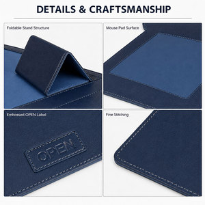 Custom Logo Multifunction Slim Velcro Waterproof Pu Leather 13 14 15 16 Inch <strong>Laptop</strong> Sleeve Case <strong>Bag</strong> with Stand <strong>for</strong> Macbook - Product Image 2