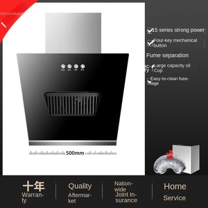 Extractor de humo, campana extractora para cocina, campana extractora de escape para cocina, ahorro de energía, fácil de fregar, campana extractora inclinada - Product Image 5