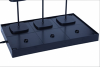 Station de recharge sans fil moderne en aluminium E26 pour restaurants avec batterie LED Lampes de table rechargeables sans fil