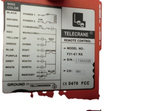Control Remoto por Radio para Grúa de Cadena Industrial F21-E1RX, 24V 36V 220V 380V, Interruptor de 20A Máx. Relés Industriales Nuevos - Product Image 4