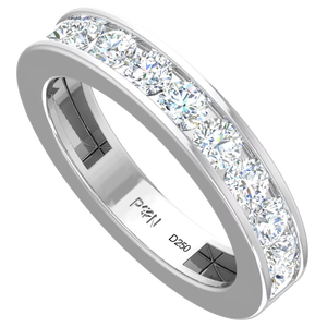 Bague de luxe pour femme en or 14 carats avec 11 diamants naturels taille brillant rond pour usage quotidien |   1,23 carats - Product Image 1