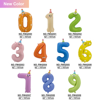 Ballon géant en feuille d'aluminium de 42 pouces, style dessin animé, ballon à l'hélium avec film PA de qualité supérieure, étanchéité renforcée, pour fête d'anniversaire