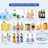 Petite ligne et machine d'étiquetage de capsulage de remplissage automatique de bouteilles d'eau pour animaux de compagnie liquides d'huile d'olive de 10ml 20ml 30ml