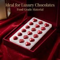 Barquettes d'emballage en plastique PET sur mesure pour chocolats, avec compartiments, couleur et logo personnalisés pour bonbons et snacks