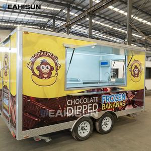 Remolque de Comida Móvil Seahisun <span class=keywords><strong>Monkey</strong></span> Trailer - Remolque con Barra de Remolque Resistente a la Corrosión y Ahorrador de Energía para Pizza/Comida Caliente - Product Image 3