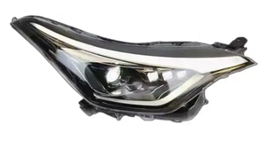 Feux avant LED pour Toyota IZOA <span class=keywords><strong>C</strong></span>-<span class=keywords><strong>HR</strong></span> 2018/19, conduite nocturne claire, cadre <span class=keywords><strong>noir</strong></span>, phares hauts, ensemble de 21 pièces - Product Image 4