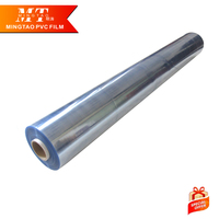 Rouleau de film PVC souple transparent, film plastique transparent résistant à l'humidité pour l'emballage