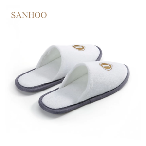 SANHOO Super caliente personalizado <span class=keywords><strong>Hotel</strong></span> interior zapatillas fiesta nupcial terciopelo personalizado marca zapatillas - Product Image 4