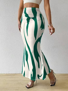 <span class=keywords><strong>Jupe</strong></span> longue moulante à <span class=keywords><strong>taille</strong></span> <span class=keywords><strong>haute</strong></span> à imprimé zèbre pour femmes, <span class=keywords><strong>jupe</strong></span> sirène - Product Image 5