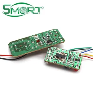 Smart Electronics 2CH RC Controle Remoto 27MHz Circuito Transmissor e Receptor Board com Antena Sistema de Rádio para Carro Caminhão Brinquedo