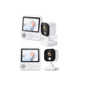 Moniteur de sommeil pour bébé avec vision nocturne, alerte de température et de pleurs, caméra audio-vidéo 720P, 2,8 pouces, 1500 mAh - Product Image 1