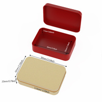 Boîte en métal rectangulaire à charnières personnalisée, emballage haut de gamme pour bijoux et colliers avec insert en mousse