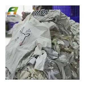 Tianjin 20kg rags karachi area white hosiery t shirt used 100%cotton rag