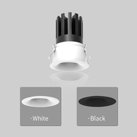 DIAFANO Projecteur LED encastré en plâtre à découpe fine D40, 3W/7W, en aluminium, anti-éblouissement profond, pour projets hôteliers, compatible DALI