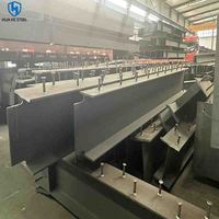 Vigas de Acero Q355 para Techos de Edificios Prefabricados, Servicio Integral, Estructura de Construcción Estable Soldada a Medida