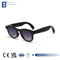 Lunettes de soleil intelligentes sans fil avec caméra, commande vocale et caméra HD pour les sports de plein air, les voyages et l'usage quotidien