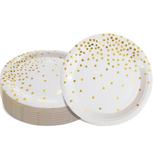 Platos <span class=keywords><strong>de</strong></span> Papel Desechables a Precio <span class=keywords><strong>de</strong></span> Fábrica, 7/8/9/10 Pulgadas, Elegantes Platos Redondos <span class=keywords><strong>de</strong></span> Calidad Alimentaria para Fiestas <span class=keywords><strong>de</strong></span> Cumpleaños y Bodas - Product Image 2