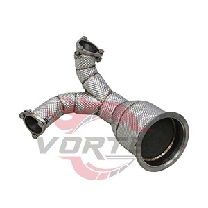 Vortex Heat Shielded Downpipe fits Audi SQ5 3.0T 2017-2023 Performance Racing <b>Exhaust</b> Pipe - Product Image 2