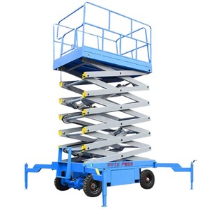 Plataforma Elevadora Hidráulica Eléctrica Telescópica Tipo Tijera Móvil para Trabajos Aéreos - Product Image 2