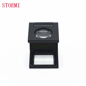 Складной льняной тестер STOEMI 1587S 8X/тканевое инспекционное увеличительное стекло (лупа для текстиля) с пластиковой рамкой - Product Image 2