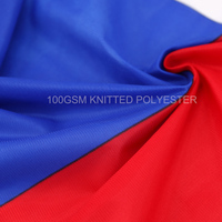 Drapeau Haïtien Personnalisé en Polyester 100% Imprimé par Sublimation, Grand Drapeau Soufflé, Livraison Rapide, Faible MOQ, Fournisseurs de Drapeaux