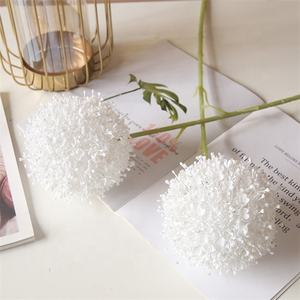 Alta calidad de un solo tallo de plástico Artificial blanco Allium Giganteum <span class=keywords><strong>cebolla</strong></span> bola flor para centro de mesa decoración de la boda - Product Image 5