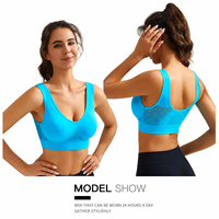 Soutien-gorge de sport à maintien élevé pour femme, haut d'entraînement sans coutures, dos en U, respirant, extensible, vêtements de fitness