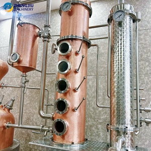 Alambic hybride en cuivre rouge de haute qualité ZJ 300L, nouveau design à fossettes, pour distillerie - Product Image 5