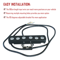 Luces LED de persecución traseras todoterreno de 6 pulgadas de alta conductividad, de aluminio aeronáutico, con certificación CE, súper brillantes, de alta calificación, 24 unidades