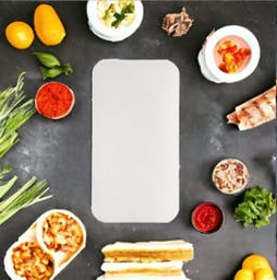 Papel de aluminio No.6A. <span class=keywords><strong>Pan</strong></span> oblongo para panadería 650cc - Product Image 2