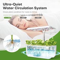 Sistem Hidroponik Taman Dalam Ruangan 10 Pod Kit Perkecambahan Tanaman Aeroponik Pertumbuhan Sayuran Herbal Pot Pintar Penanam